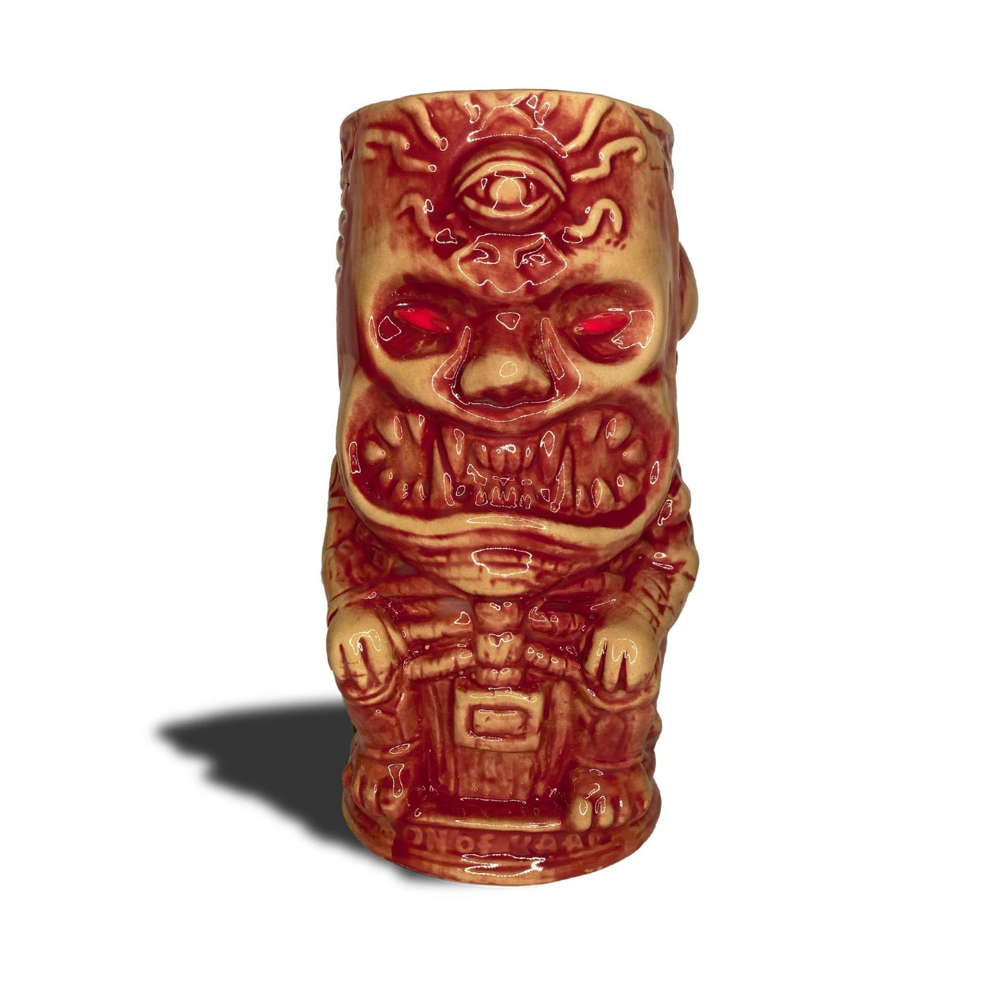 Son of Kaan Tiki Mug Bone Red