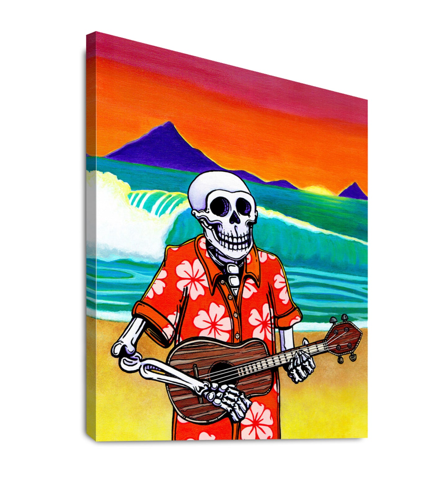 Skeleton Playing Ukulele